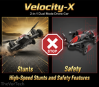 2-in-1 Drone Car Hybrid | Fly & Drive Stunt Vehicle – Dual Mode RC Toy for Kids
