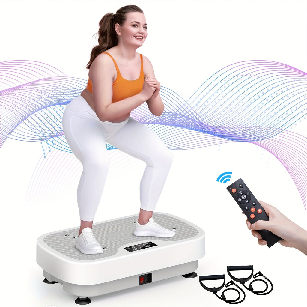 Silent Motor Vibration Plate | Adjustable Speed, Lymphatic Drainage & Toning for Home Gym and Wellness Gifts