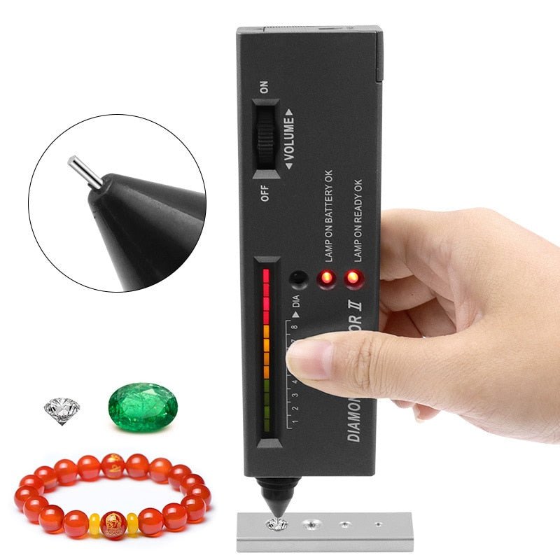 High Accuracy Diamond Tester for Jewelry - Professional & Beginner Use, Essential Tool for Gemstone Identification