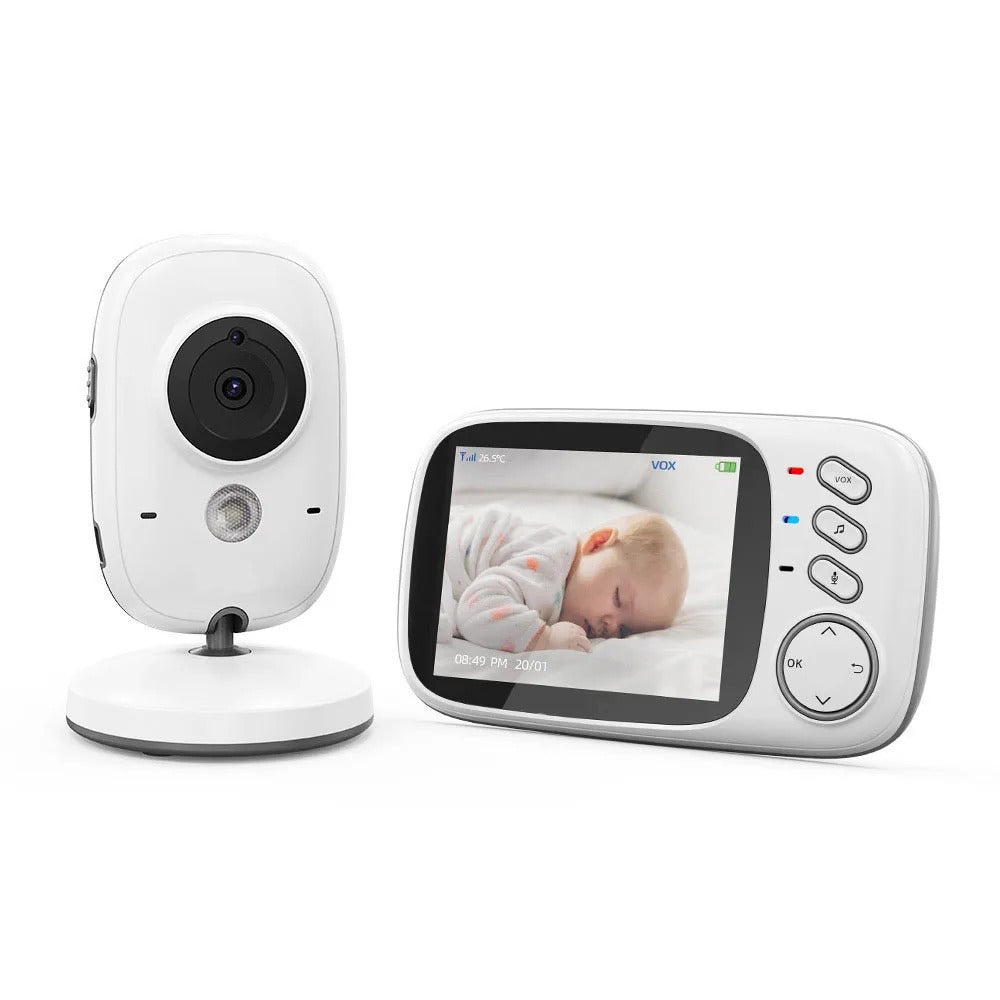 Digital Baby Care Device - Baby Monitor 2.4G Wireless with 3.2 Inches LCD, 2 Way Audio Talk Night Vision Surveillance Security Camera - Gear Elevation