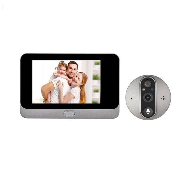 1080P WiFi Digital Door Viewer Peephole Camera with 4.3 Inch LCD Monitor & Motion Detection for Home Security