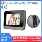 1080P WiFi Digital Door Viewer Peephole Camera with 4.3 Inch LCD Monitor & Motion Detection for Home Security