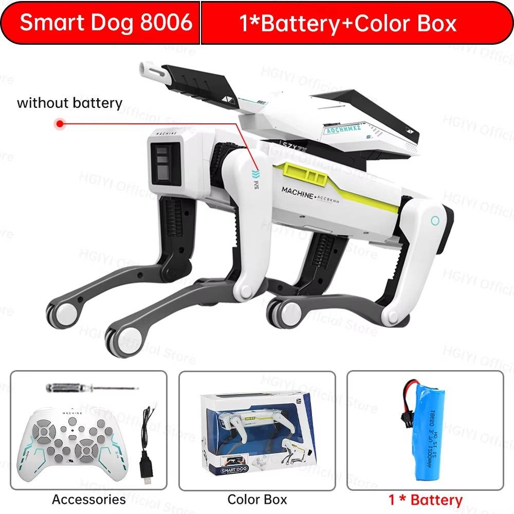 RC Robot Dog | Voice-Controlled, Programmable with 15+ Movements & Interactive Entertainment for Kids and Pet Lovers
