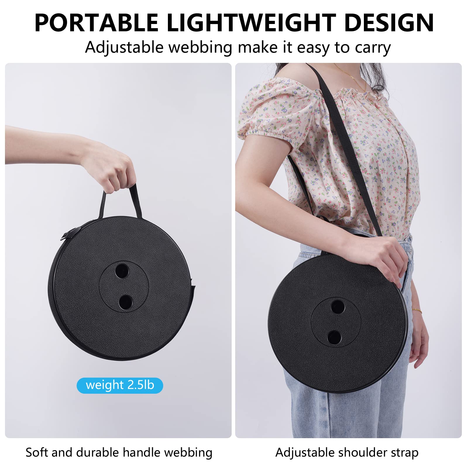 Collapsible Camping Stool - Portable Folding Stool for Outdoor Activities, Hiking, Fishing, and Travel