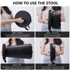 Collapsible Camping Stool - Portable Folding Stool for Outdoor Activities, Hiking, Fishing, and Travel