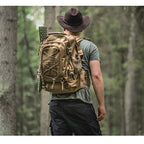 60L Military Tactical Backpack - Expandable Waterproof Rucksack for Camping, Hiking, Travel & Outdoor Adventures
