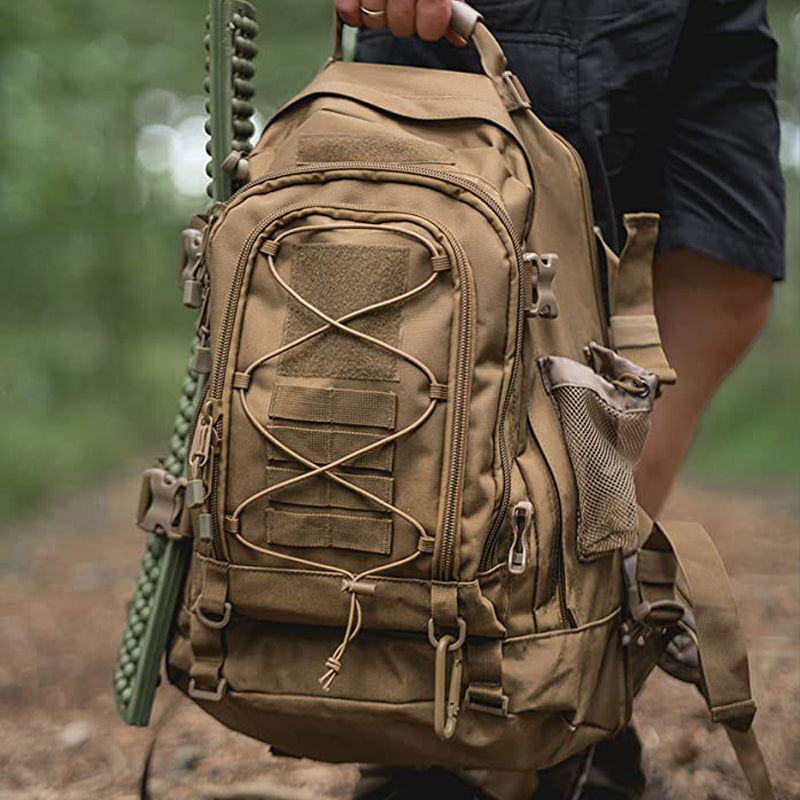 60L Military Tactical Backpack - Expandable Waterproof Rucksack for Camping, Hiking, Travel & Outdoor Adventures