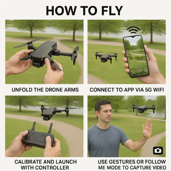 Dual camera drone 4K - Professional HD Brushless Motor 5G WIFI