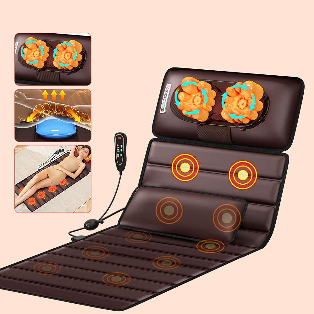 Full Body Vibrating Massage Mat | 10 Nodes with Heating Pad for Stress Relief & Daily Relaxation at Home or Office