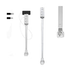 Power Socket Expander | Adjustable 180-Degree Rotating Base with USB-A, USB-C Ports & AC Outlets for Home or Office Use