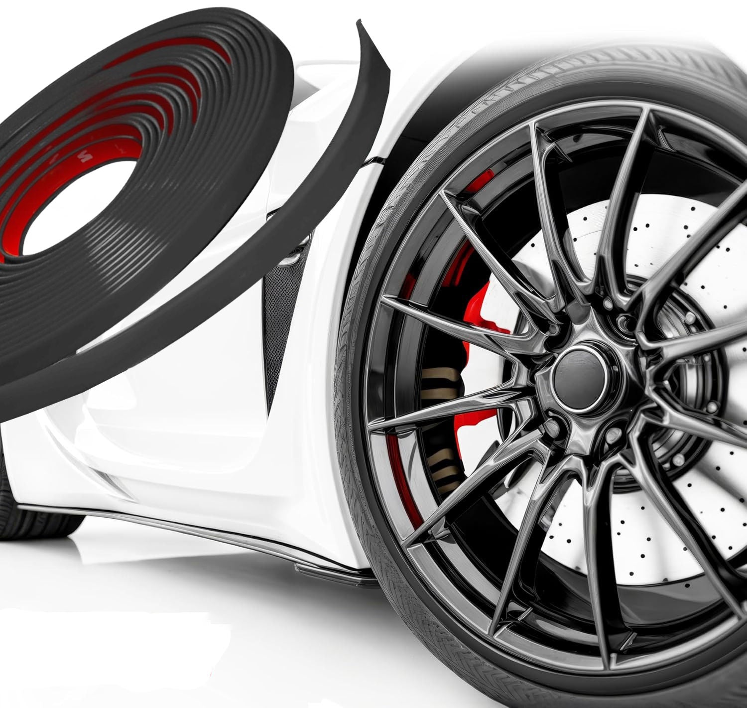 Rim Protection Strip | Weather-Resistant, DIY Installation & Universal Fit for Curb Rash Prevention on All Wheel Types