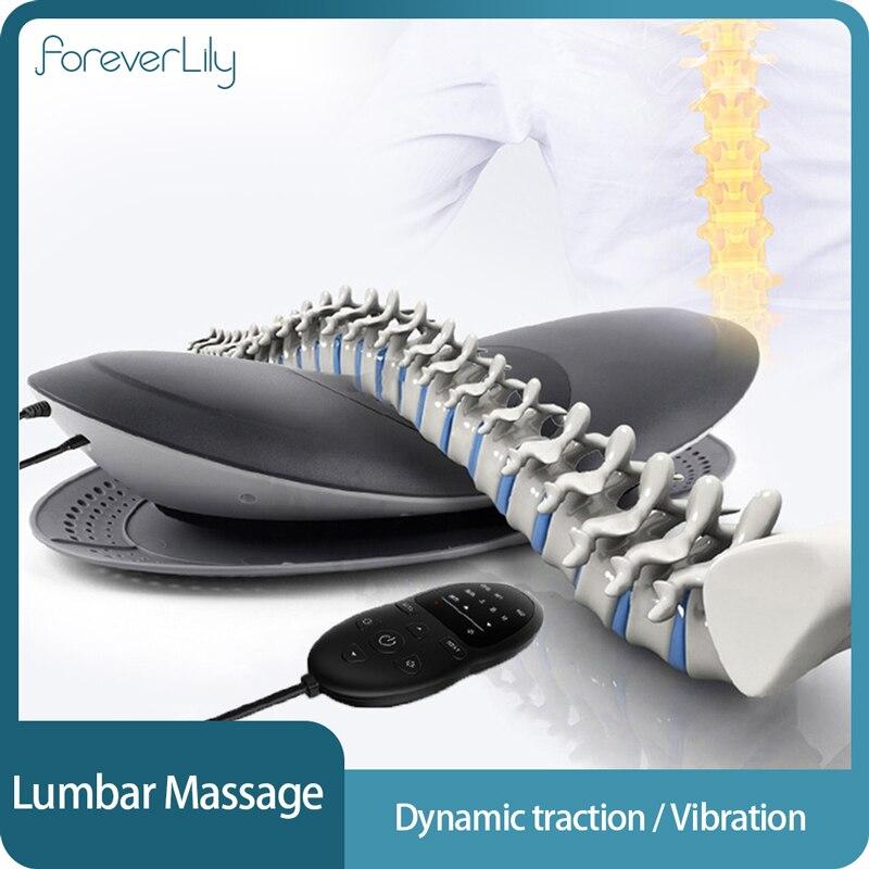 Electric Lumbar Traction Device for Back Pain Relief and Spinal Alignment Therapy at Home