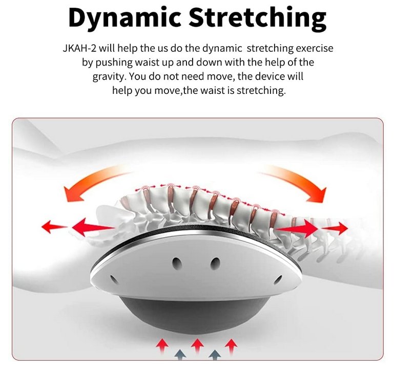 Electric Lumbar Traction Device for Back Pain Relief and Spinal Alignment Therapy at Home