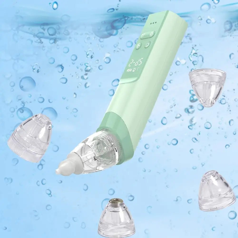 Electric Nasal Aspirator for Babies & Adults - Safe Hygienic Nose Cleaner & Blackhead Remover for Congestion Relief and Clear Breathing