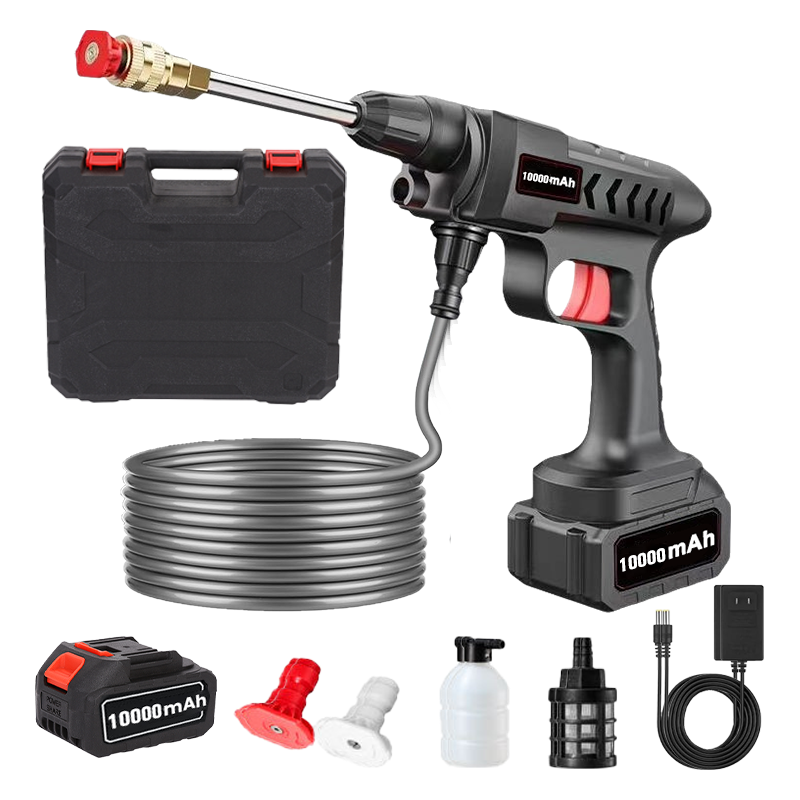 Portable Cordless Pressure Washer | 520 PSI High-Pressure, 6-in-1 Nozzle for Car & Home Cleaning