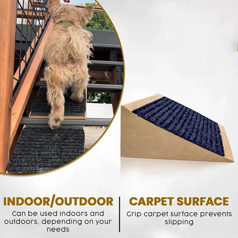 Modular Pet Ramp for Stairs | Non-Slip, Eco-Friendly Design & Ideal for Small Dogs, Cats, Seniors & Indoor/Outdoor Use