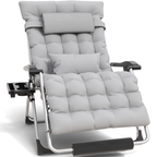 500LB Oversized Zero Gravity Chair | Ergonomic, Adjustable Headrest & Cushioned Comfort for Indoor and Outdoor Relaxation