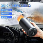Fast Heating Cup Shape Car Air Blower | 360° Rotatable, Instant Warm Air for Cars, SUVs, RVs & Trucks