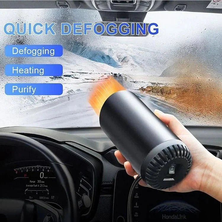 Fast Heating Cup Shape Car Air Blower | 360° Rotatable, Instant Warm Air for Cars, SUVs, RVs & Trucks