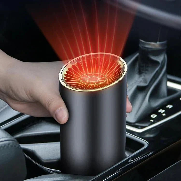 Fast Heating Cup Shape Car Air Blower | 360° Rotatable, Instant Warm Air for Cars, SUVs, RVs & Trucks