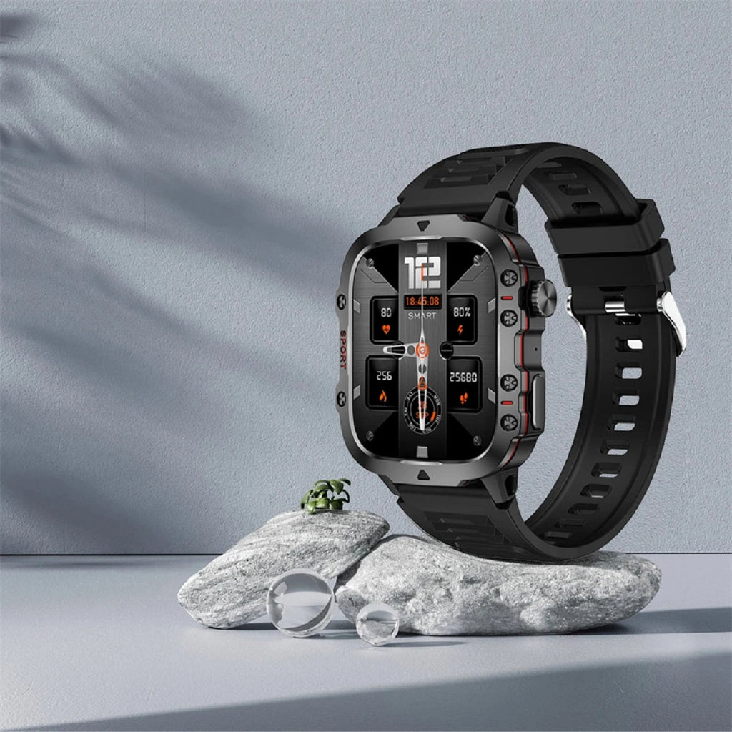Men’s Rugged Outdoor GPS Smartwatch | Waterproof, Bluetooth Calling & Ideal for Hiking, Fitness Tracking & Outdoor Adventures