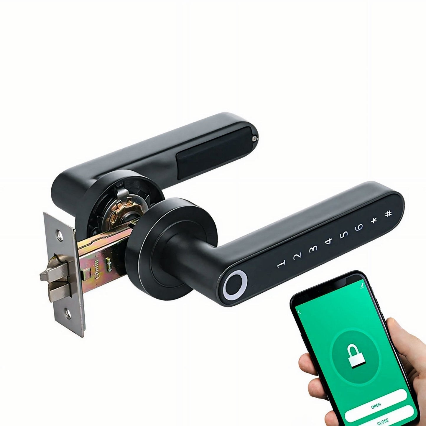 Smart Fingerprint Door Lock – Secure & Convenient Keyless Access for Home & Office