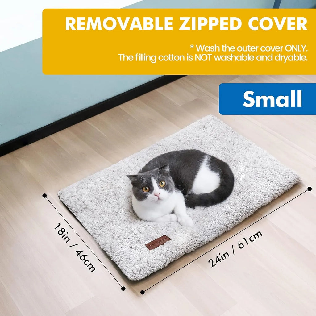 Self-Warming Cat Bed | Thermal Heated Mat for Indoor & Outdoor Comfort