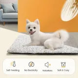 Self-Warming Cat Bed | Thermal Heated Mat for Indoor & Outdoor Comfort