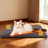 Self-Warming Cat Bed | Thermal Heated Mat for Indoor & Outdoor Comfort