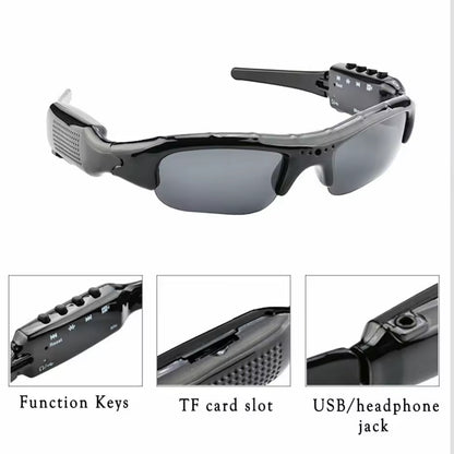 Camera Glasses | 1080P Video  – Stylish Polarized Lenses | Discreet Video Recording Eyewear for Surveillance