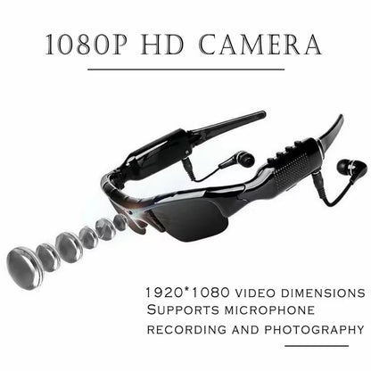 Camera Glasses | 1080P Video  – Stylish Polarized Lenses | Discreet Video Recording Eyewear for Surveillance