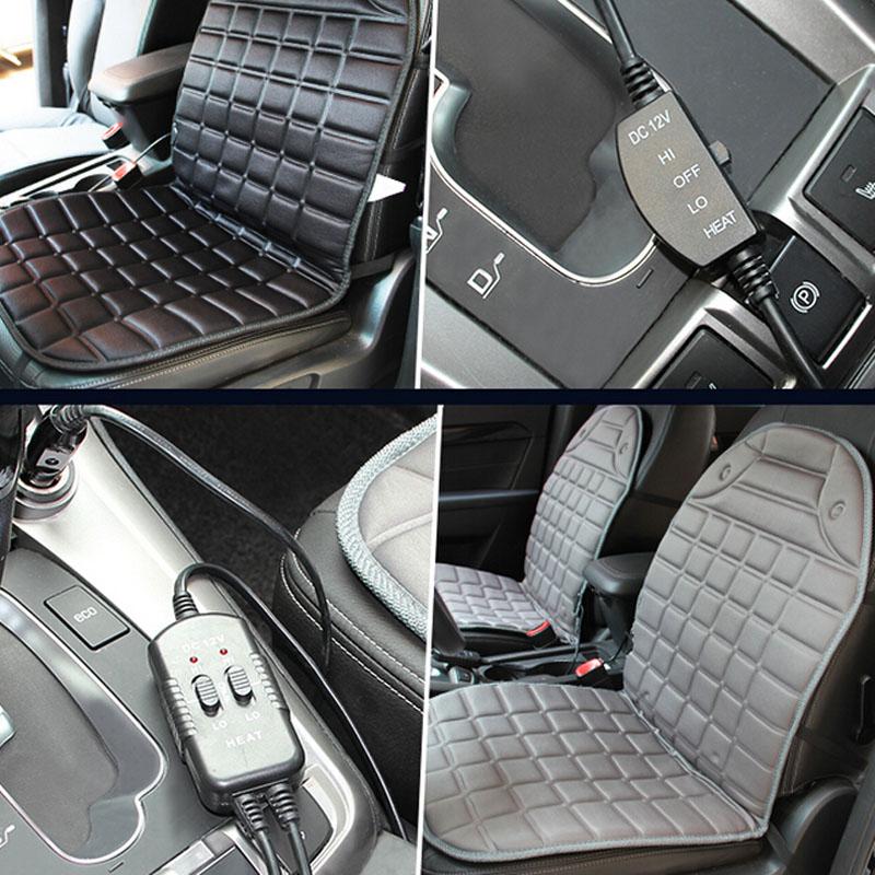 Heated Car Seat Cushion | Intelligent Temperature Control, Anti-Skid & Cozy Plush Fabric for Winter Driving