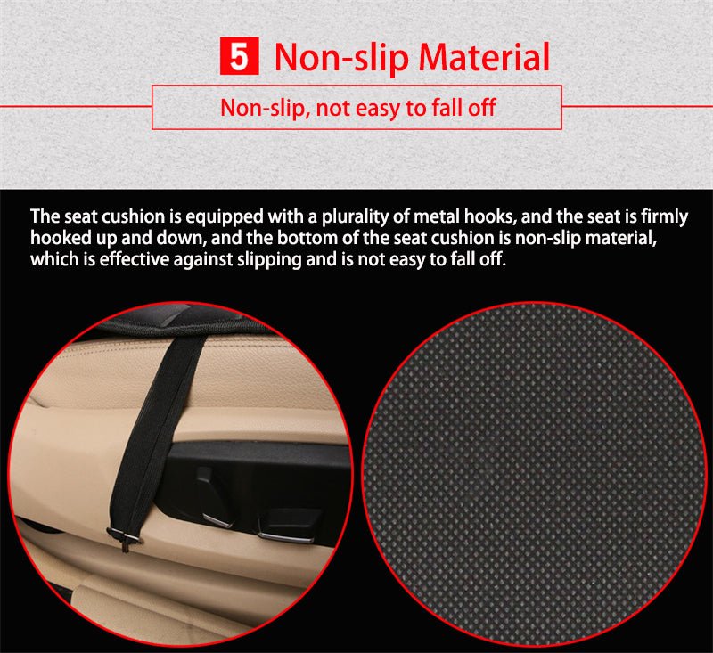 Heated Car Seat Cushion | Intelligent Temperature Control, Anti-Skid & Cozy Plush Fabric for Winter Driving