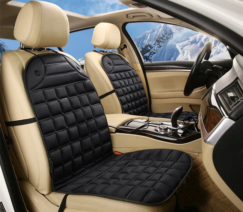 Heated Car Seat Cushion | Intelligent Temperature Control, Anti-Skid & Cozy Plush Fabric for Winter Driving