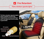Heated Car Seat Cushion | Intelligent Temperature Control, Anti-Skid & Cozy Plush Fabric for Winter Driving