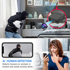 Wireless Miniature Camera with Audio | Night Vision, WiFi Connectivity & Compact Design for Home Security Monitoring