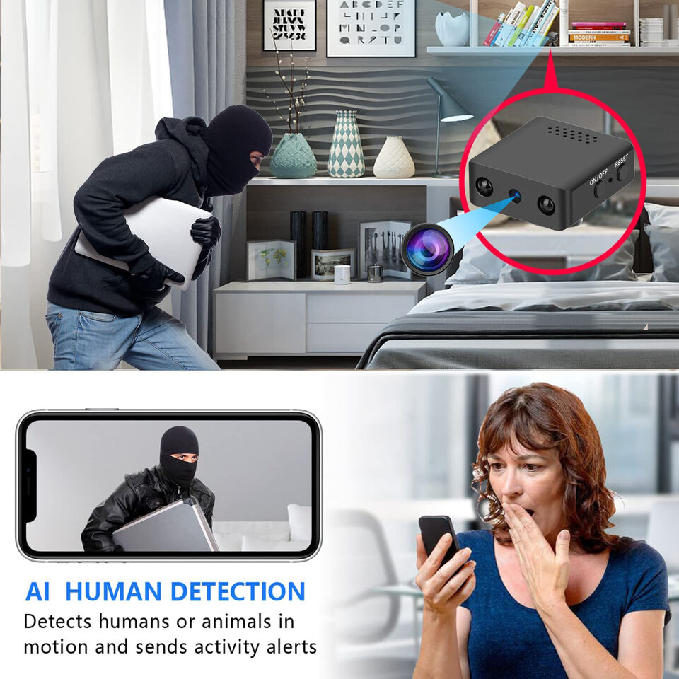 Wireless Miniature Camera with Audio | Night Vision, WiFi Connectivity & Compact Design for Home Security Monitoring