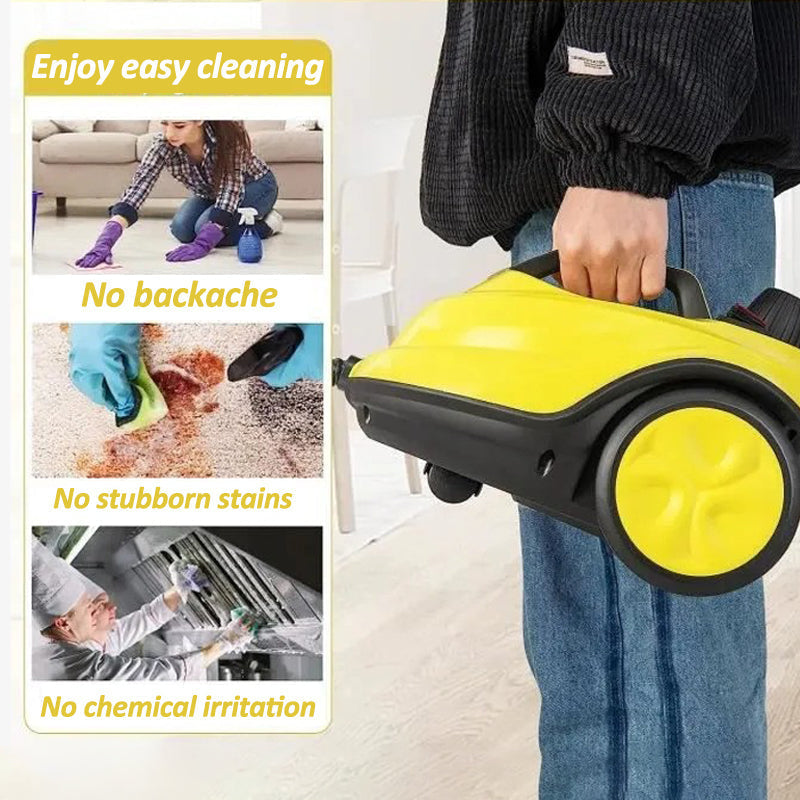 Steam Cleaner for Home & Car - Multi-Purpose High-Pressure Cleaning Machine with Attachments for Upholstery & Hard Surfaces