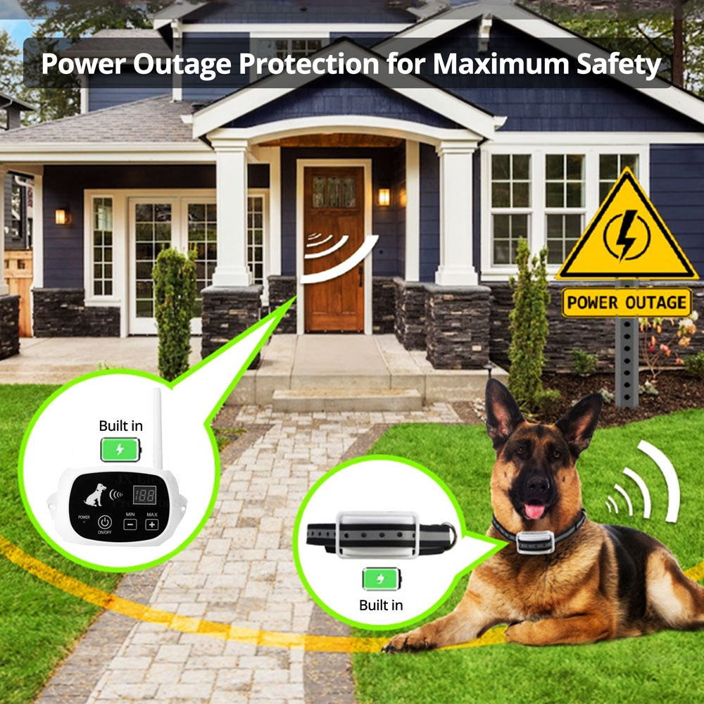 Wireless Dog Fence System -  Waterproof Training Collar | Keep Your Dog Safe with Smart Boundary Control