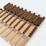 Handmade Wooden Coat Rack | Magnetic Folding Hooks, Durable Beech & Walnut Options for Entryway Storage