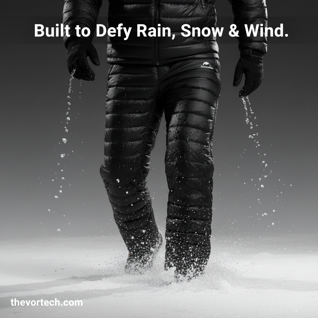 Outdoor Thermal Goose Down Pants | Lightweight, Windproof & Ideal for Skiing, Snowboarding, and Cold Weather Adventures