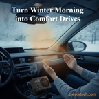 12V Ceramic Car Heater | 150W-300W, Portable with Heat & Fan Settings for Winter Use in All Vehicles