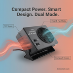 12V Ceramic Car Heater | 150W-300W, Portable with Heat & Fan Settings for Winter Use in All Vehicles