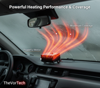 Portable Car Window Defroster | 12V-24V, Powerful Heat Motor & Compact Design for Winter Vehicle Heating