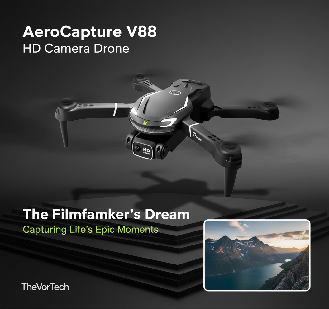 8K HD Kids Drone with 720° Obstacle Avoidance — Beginner-Friendly Camera Drone with Long Flight Time