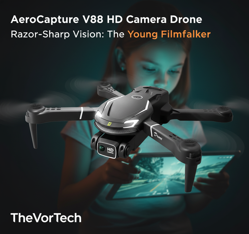 8K HD Kids Drone with 720° Obstacle Avoidance — Beginner-Friendly Camera Drone with Long Flight Time