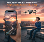 8K HD Kids Drone with 720° Obstacle Avoidance — Beginner-Friendly Camera Drone with Long Flight Time