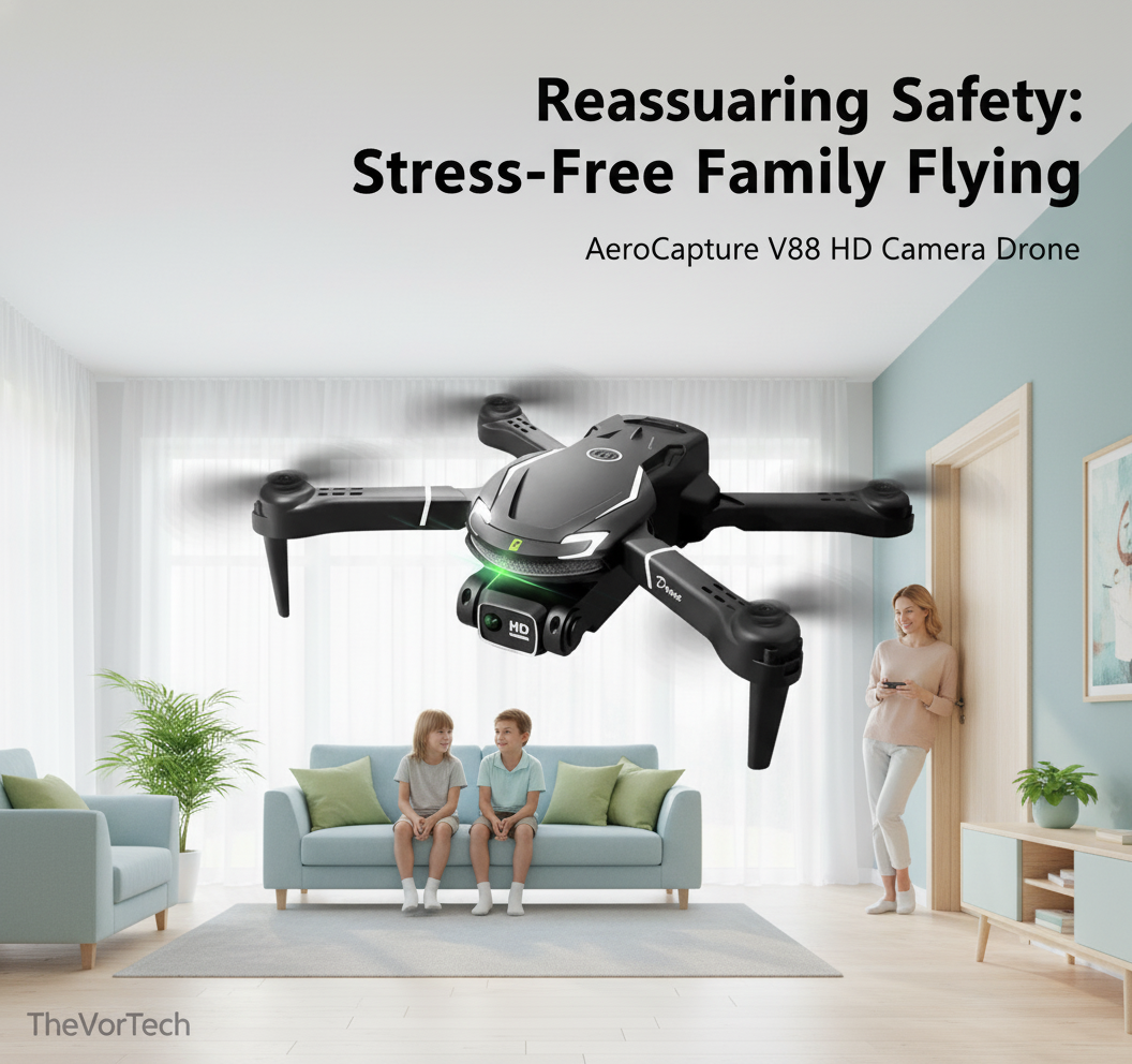 8K HD Kids Drone with 720° Obstacle Avoidance — Beginner-Friendly Camera Drone with Long Flight Time