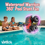 Large Rechargeable Remote Control Monster Truck | 4WD All-Terrain Amphibious Car | Water & Land Stunt Vehicle