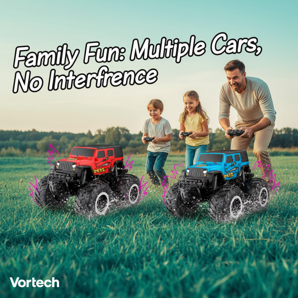 Large Rechargeable Remote Control Monster Truck | 4WD All-Terrain Amphibious Car | Water & Land Stunt Vehicle